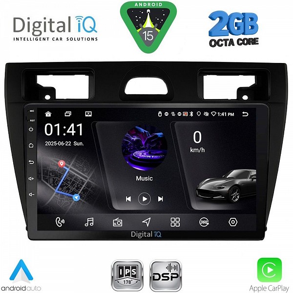 DIGITAL IQ RSF 4153BL_CPA (9inc) MULTIMEDIA TABLET for FORD FIESTA mod. 2005-2008 (BLACK)