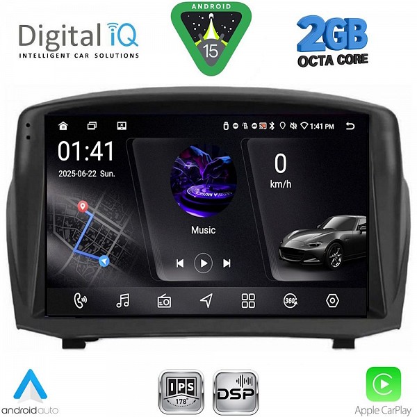 DIGITAL IQ RSF 4154B_CPA (9inc) MULTIMEDIA TABLET for FORD FIESTA mod. 2008-2017