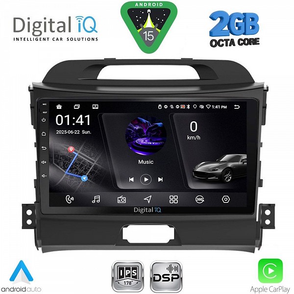 DIGITAL IQ RSF 4325_CPA (9inc) MULTIMEDIA TABLET for KIA SPORTAGE mod. 2010-2015