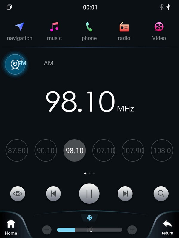 Digital iQ LENOVO SSX 9855_CPA TESLA STYLE  for FORD FOCUS mod. 2011-2017