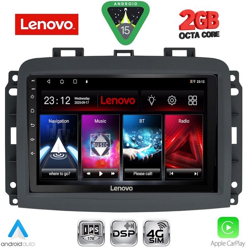 Digital iQ LENOVO LVF 5132_CPA (10inc) MULTIMEDIA TABLET for FIAT 500L mod. 2012-2024