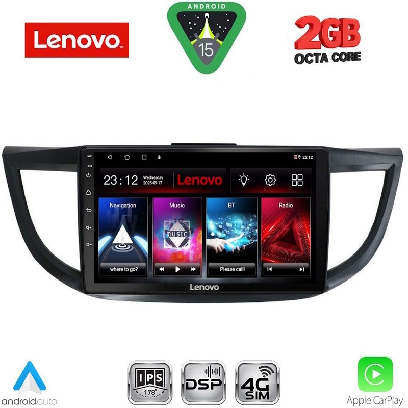 Digital iQ LENOVO LVF 5198_CPA (10inc) MULTIMEDIA TABLET for HONDA CRV mod. 2013-2017