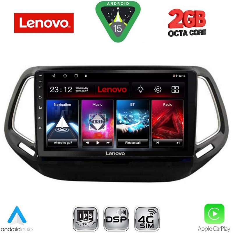 Digital iQ LENOVO LVF 5278_CPA (10inc) MULTIMEDIA TABLET for JEEP COMPASS mod. 2016-2021