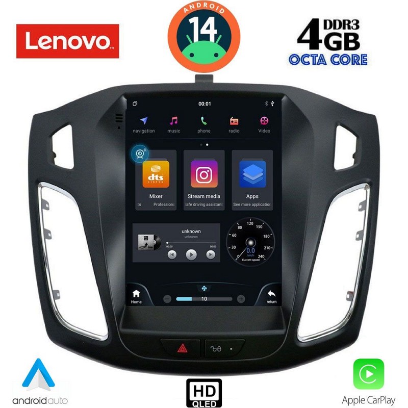 Digital iQ LENOVO SSX 9855_CPA TESLA STYLE  for FORD FOCUS mod. 2011-2017
